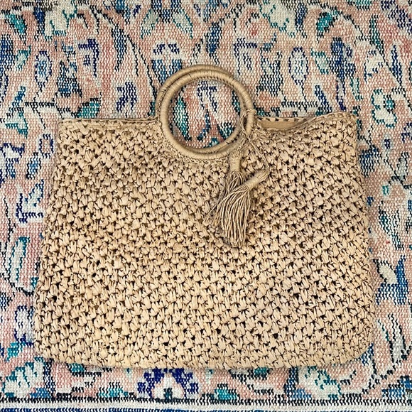 Large woven tote bag - Picture 1 of 2